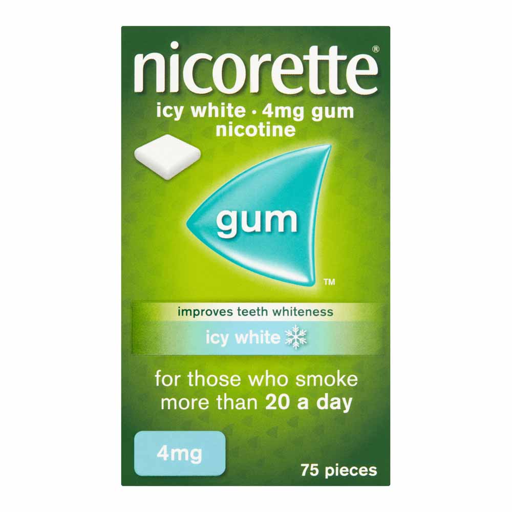 Nicorette Gum Icy White 4mg 75 Pack Image 1