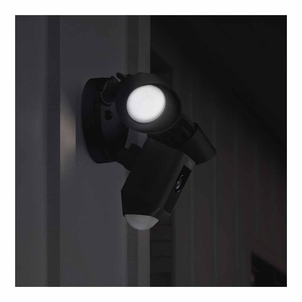 Ring Floodlight Cam Motion Activated Security Camera Wired Black Image 4