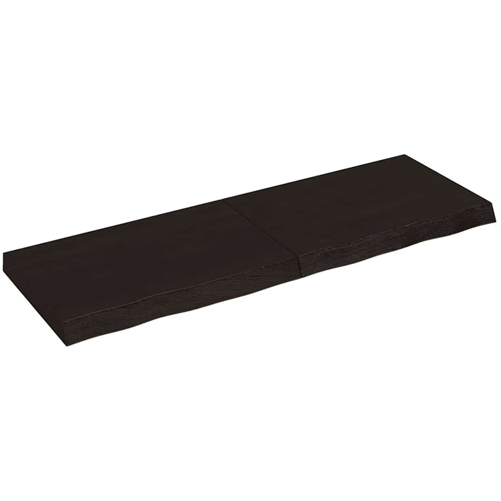 vidaXL 120cm Dark Brown Foldable Floating Wall Shelf Image 1