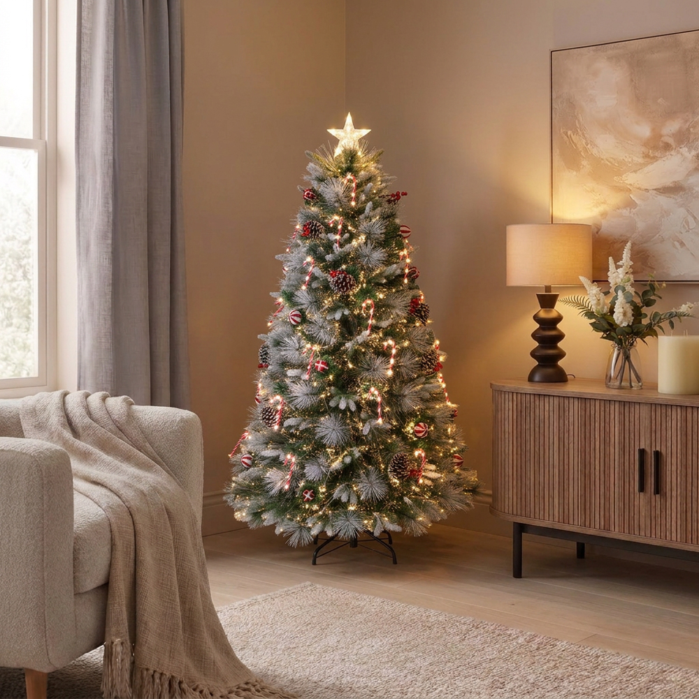 4ft Candy Cane Fibre Optic Christmas Tree Image 3