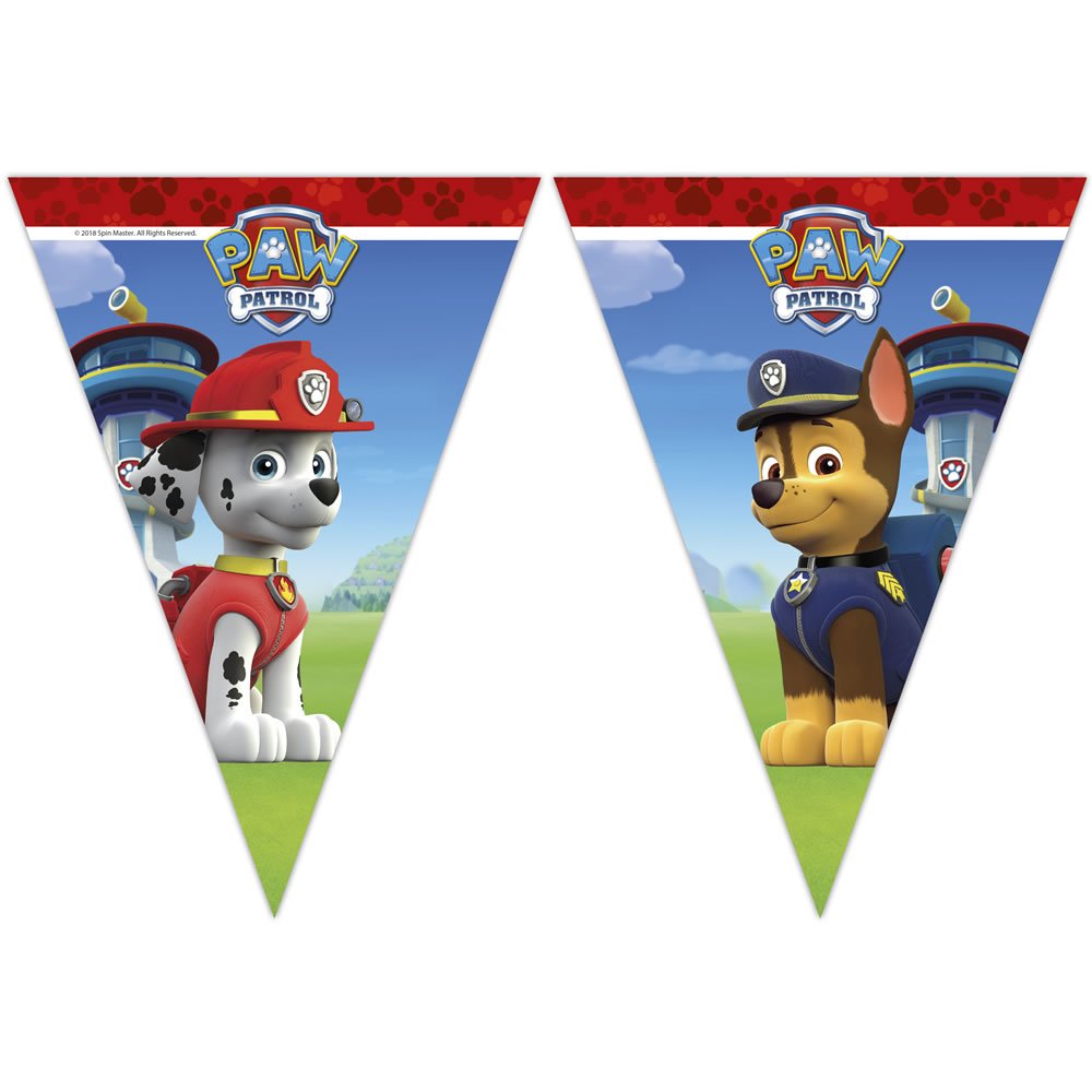 Paw Patrol Let's Roll Triangle Banner Image 1