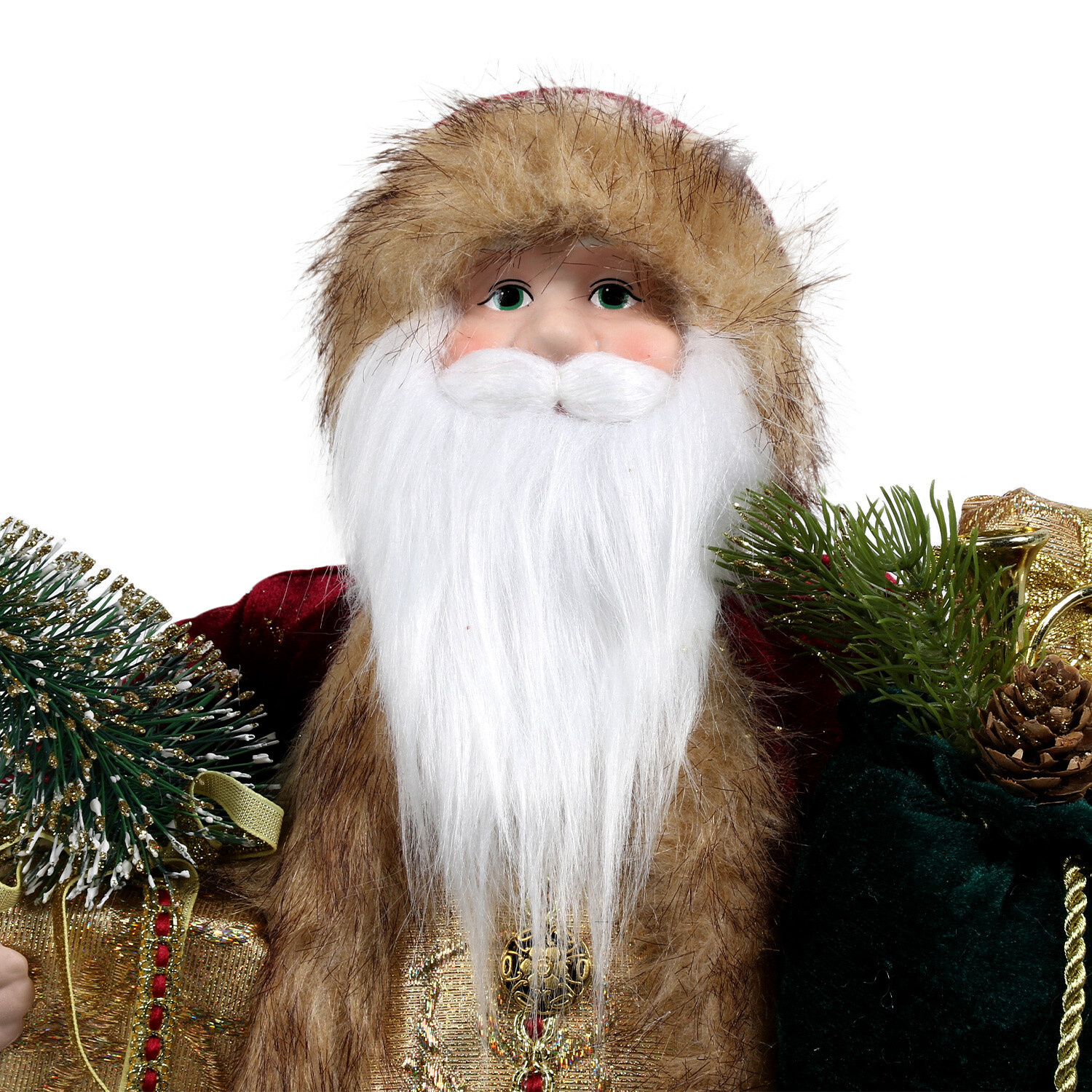 Burgundy Standing Santa - Burgundy Image 8