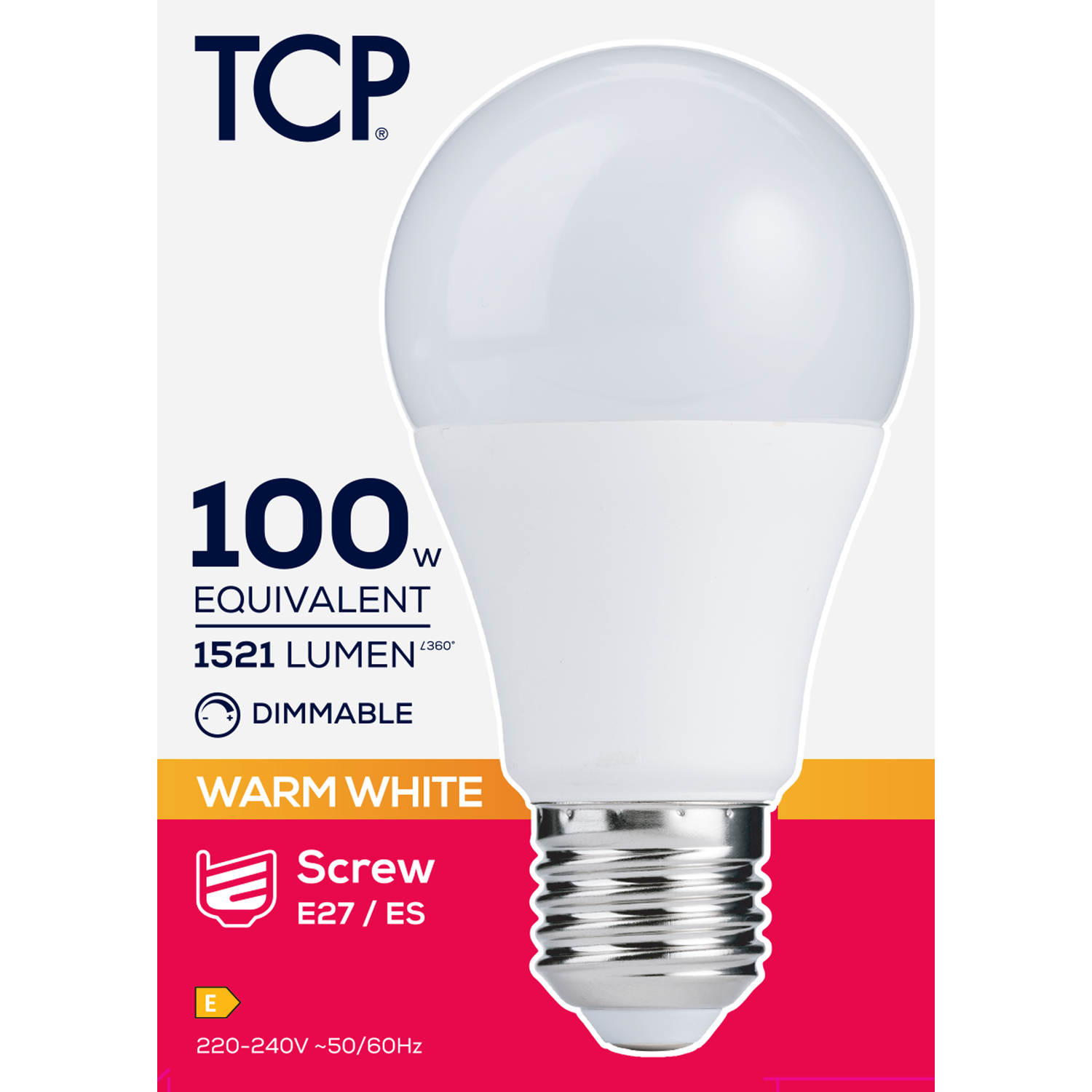 TCP Classic 1521L E27 Dimmable Bulb	 - Warm White Image 1