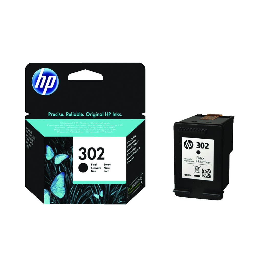 HP 302 Black Ink Cartridge Image
