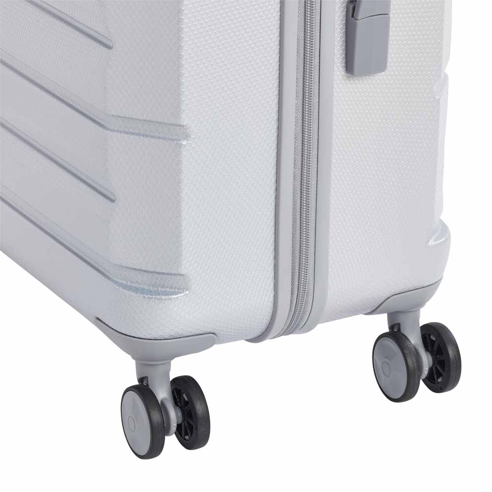 Wilko Hard Shell Suitcase Silver 25 inch Image 6