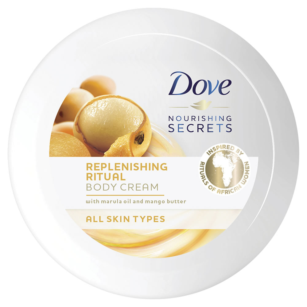 Dove Marula Oil and Mango Body Cream 250ml Wilko
