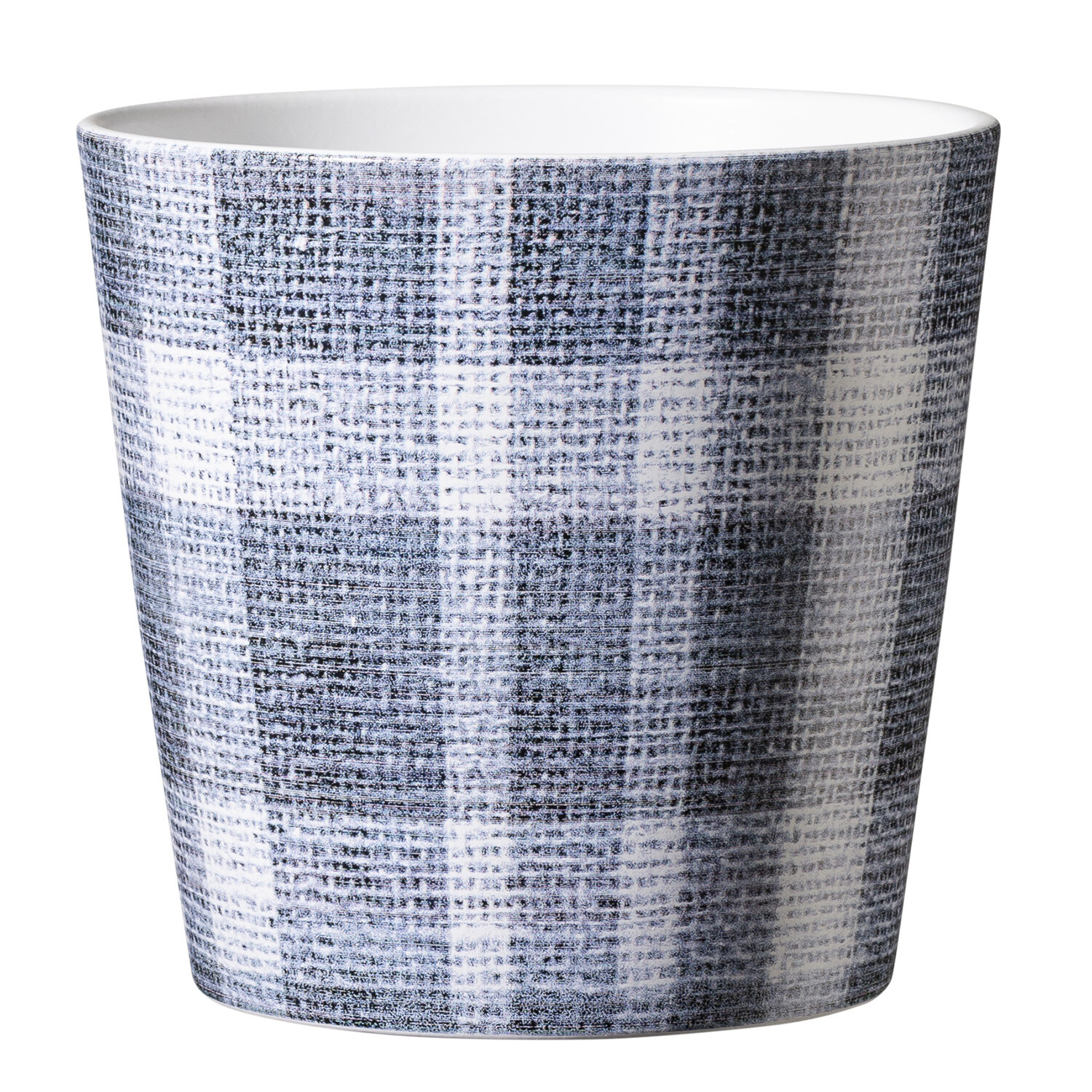 Soendgen Dallas Check Fabrics Pot - Blue Image