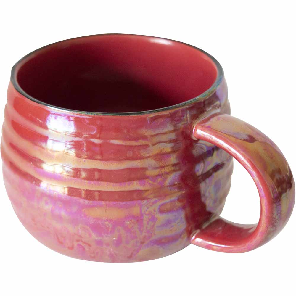Wilko Red Iridescent Hug Mug Image 2