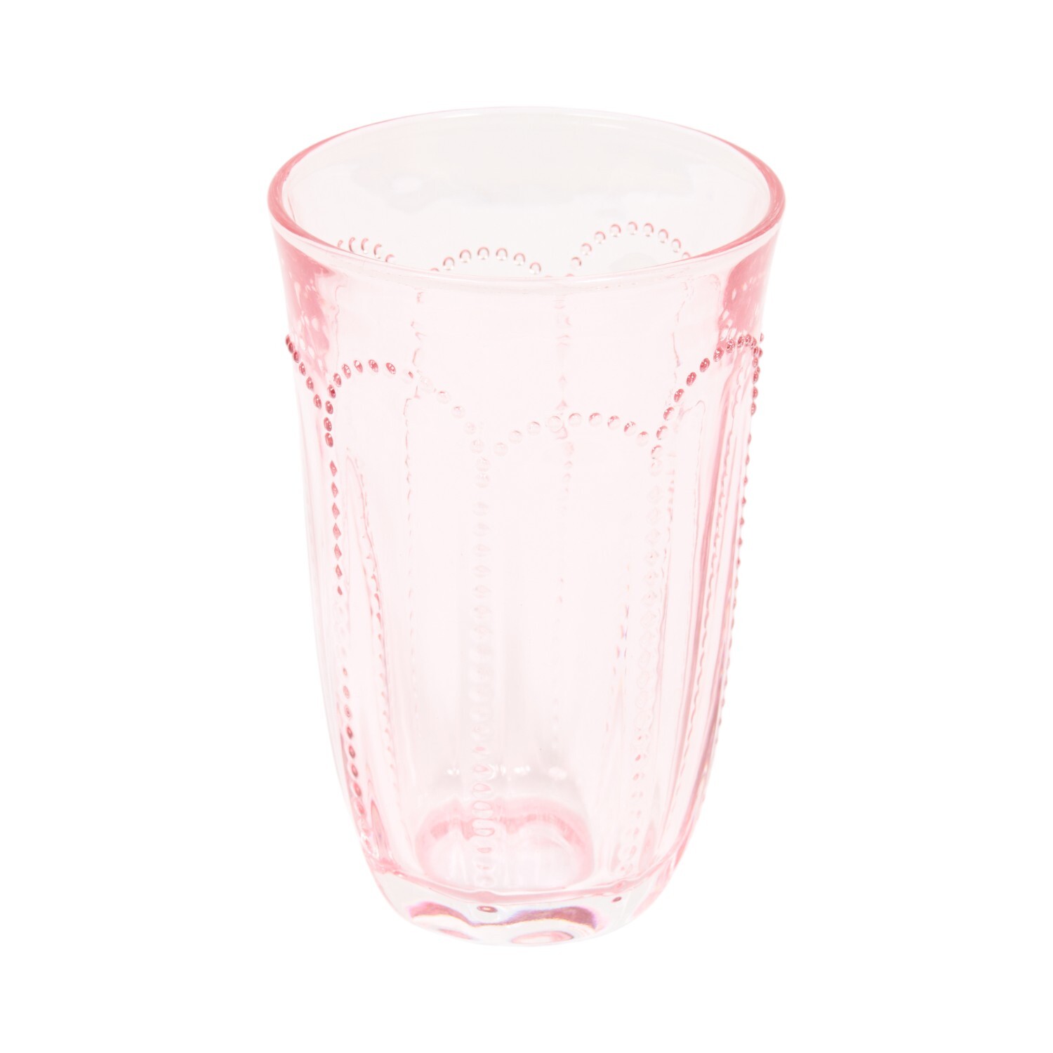 Beaded Hiball Glass Pink Image 2
