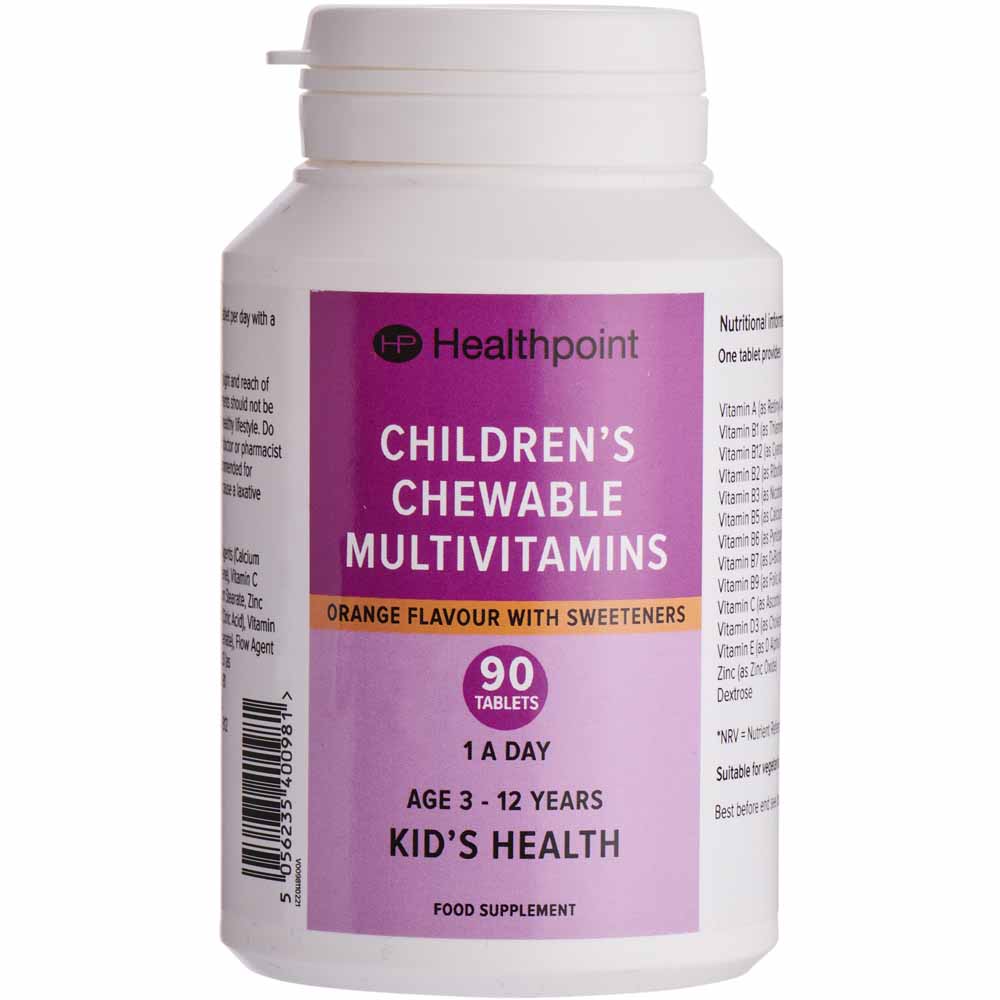 Healthpoint Children Chewable Multivitamins 90pk  - wilko