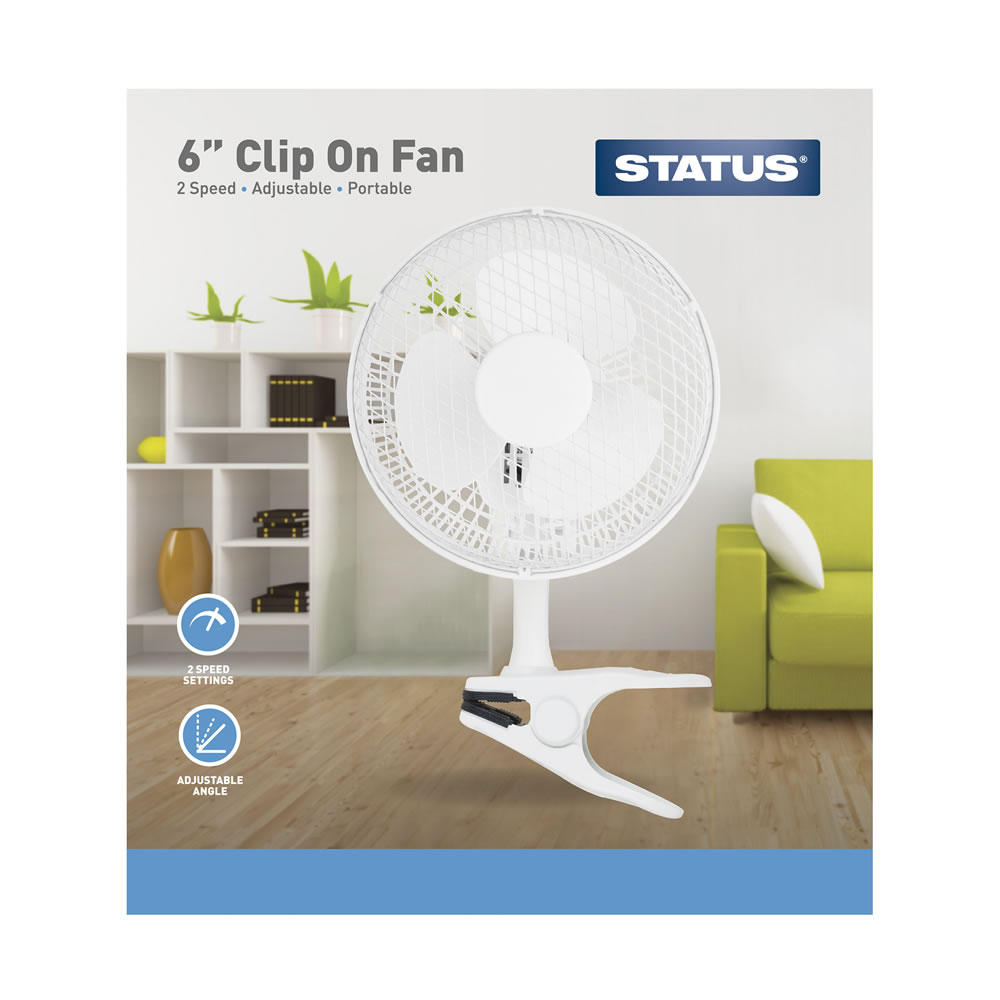 Status 6 Inch Clip Fan Image 2