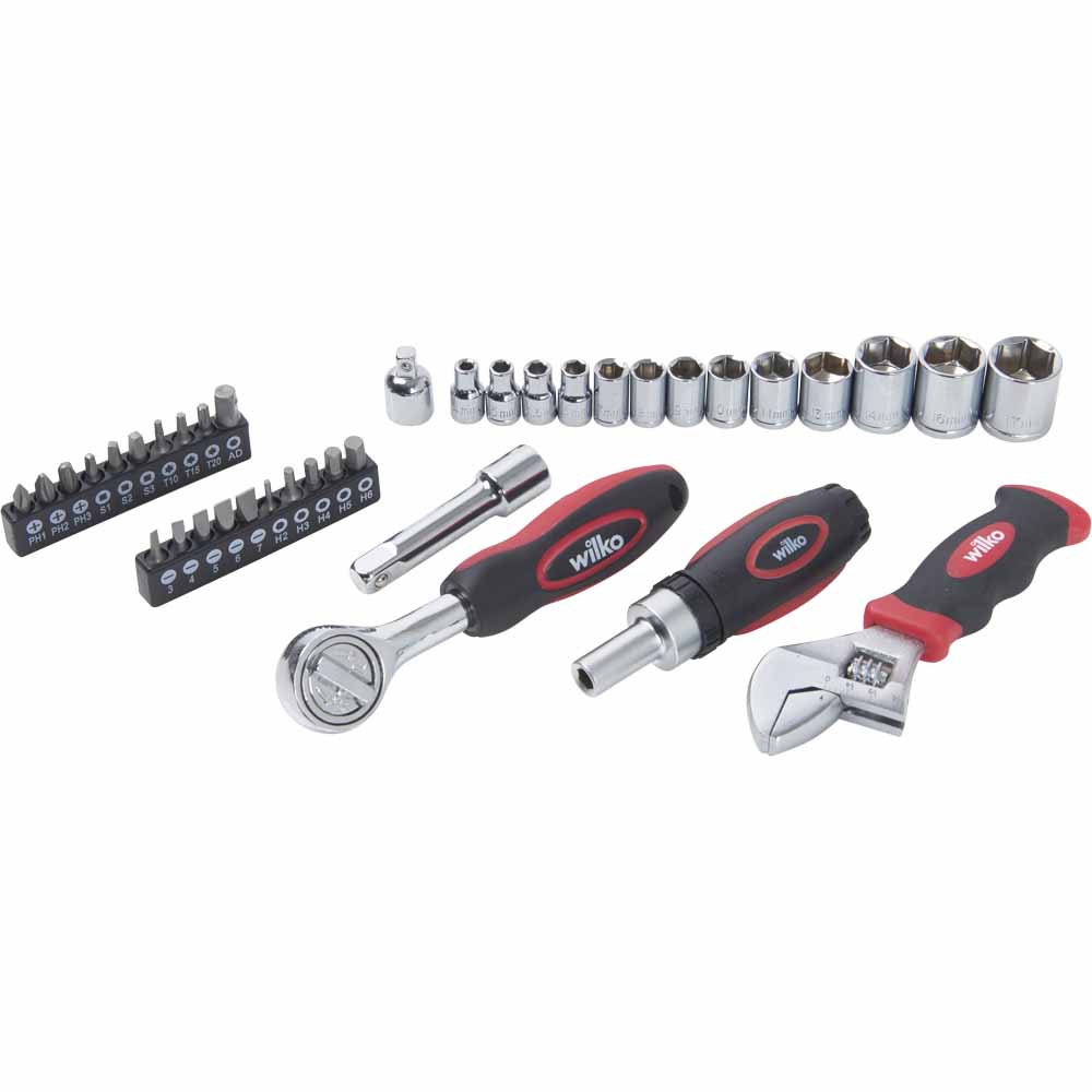 Wilko Stubby Tool Set 38 Piece Wilko