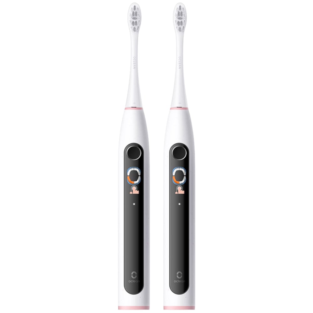 Oclean X Lite Grey Smart Sonic Electric Toothbrush Set 2 Pack Image 1