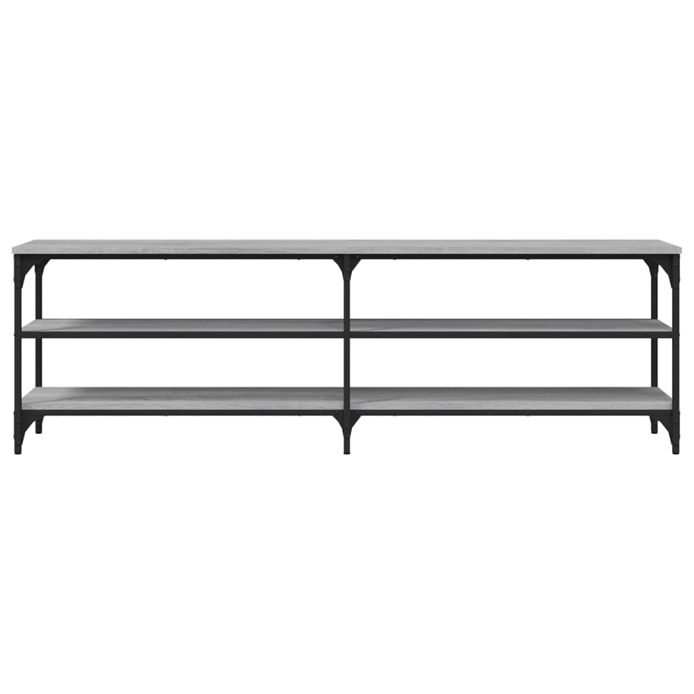 vidaXL 3 Shelf Grey Sonoma TV Cabinet Image 5