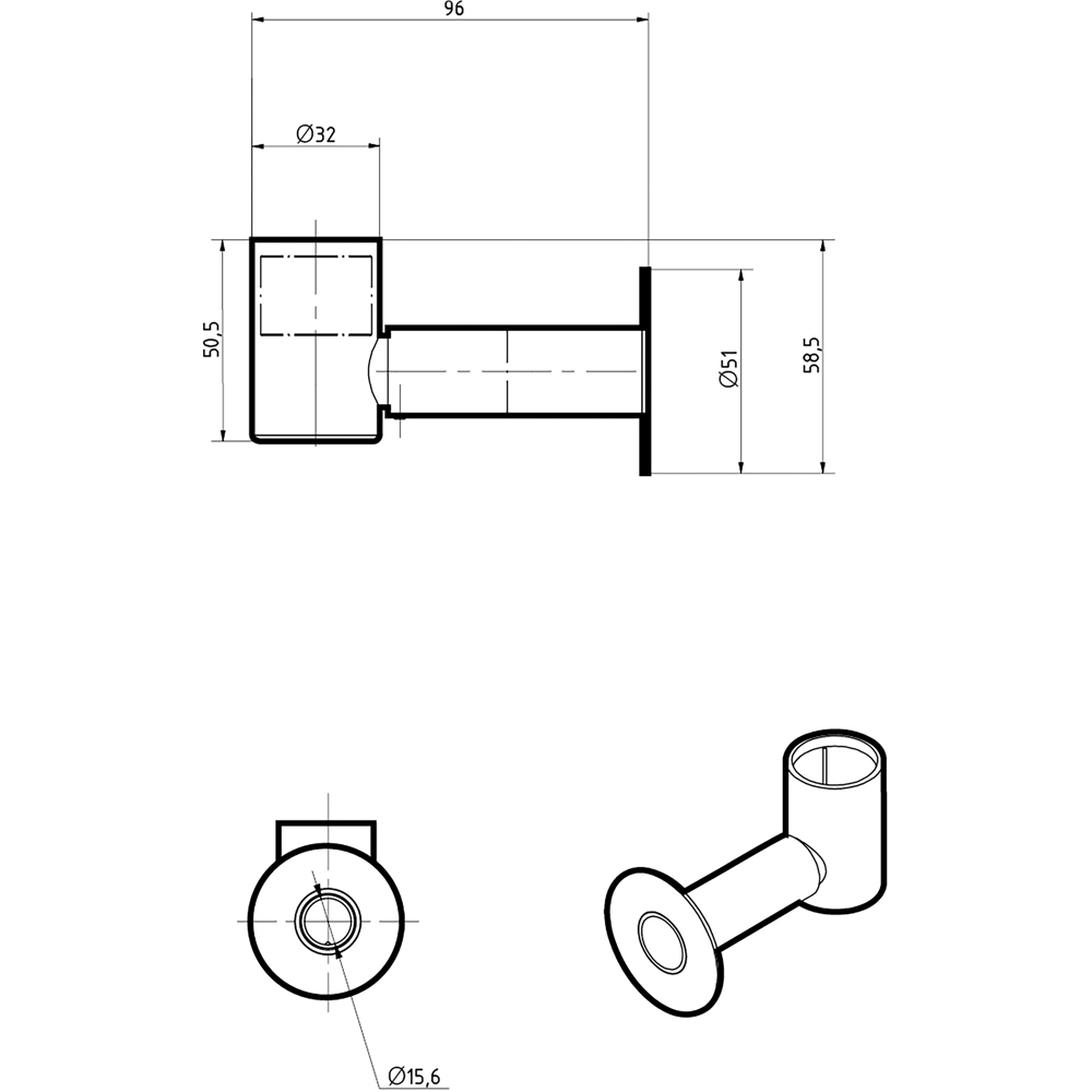 Terma White Cable Masking Cover for SIM SIS Long 120mm Pipe Elements Image 4
