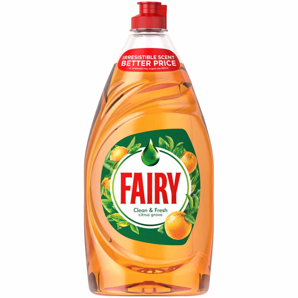 Fairy Washing Up Liquid Clean & Fresh Citrus Grove 820ml Image 2