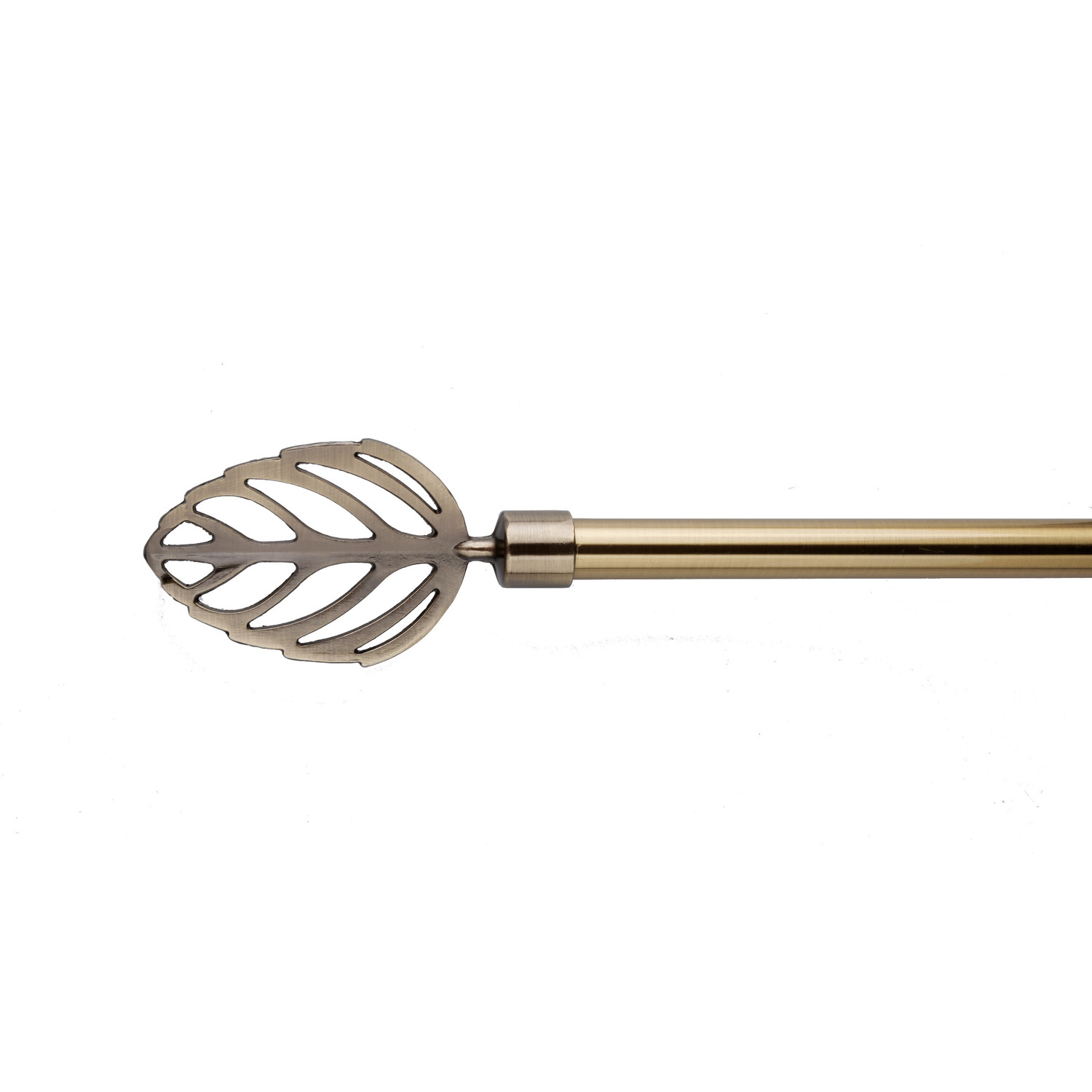 Linden 120cm Antique Brass Curtain Pole Image