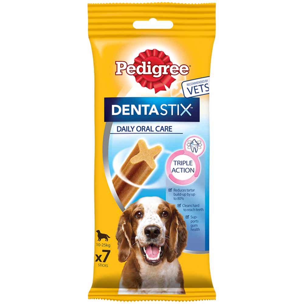 Pedigree 7 pack Daily Dentastix Medium Dog Treats Image 2