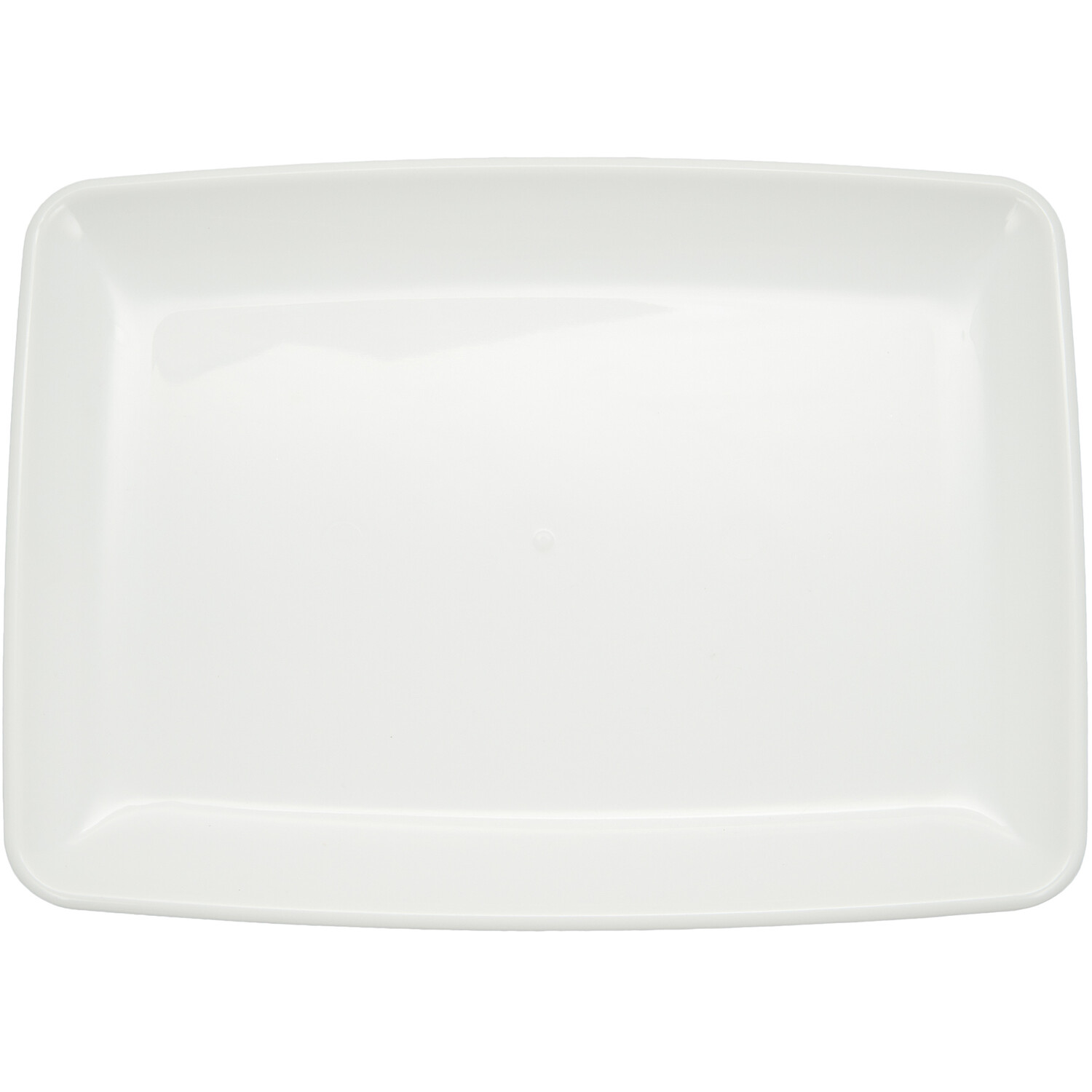 Pack of 3 Rectangular Serving Platters - White Image 2