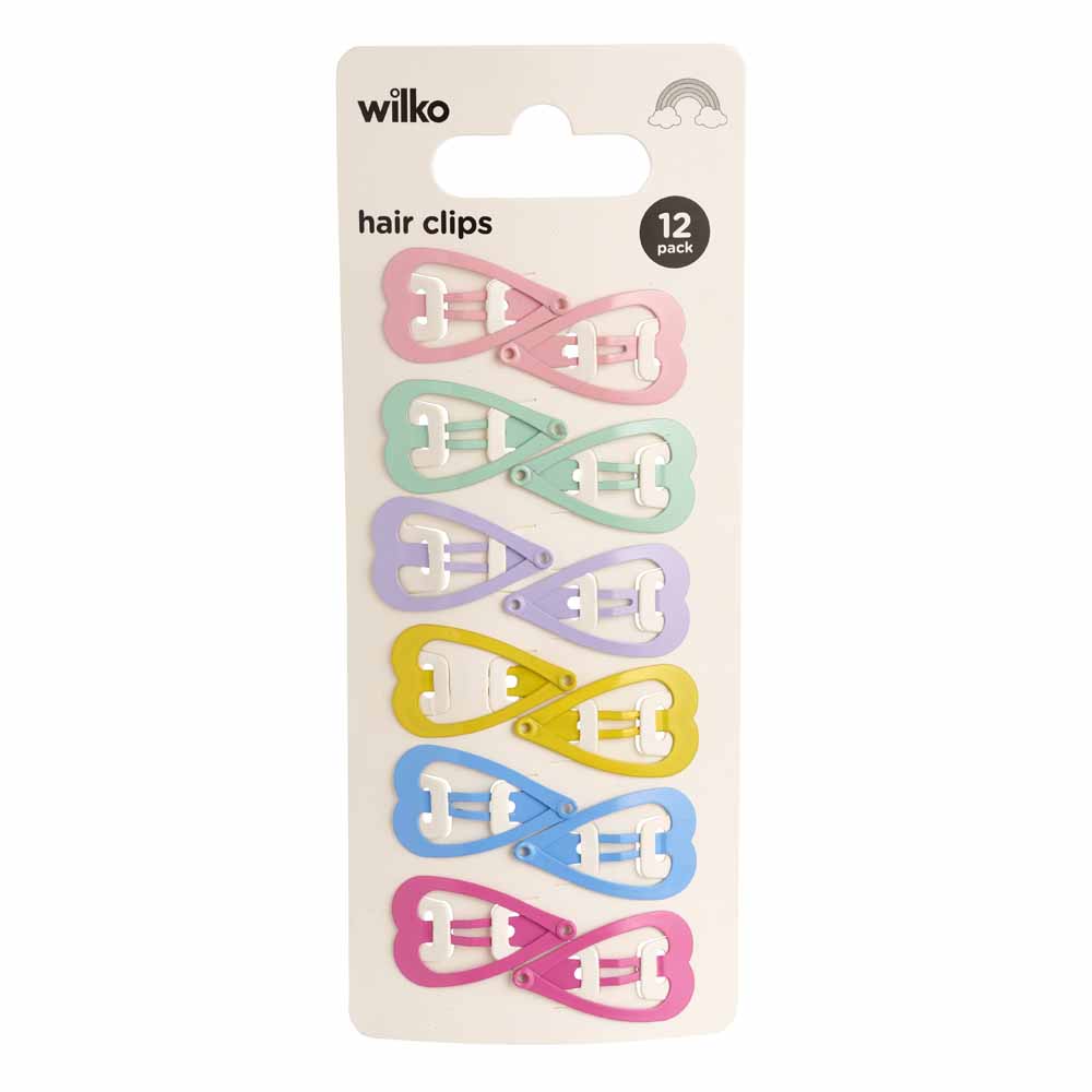 Wilko Kids Heart Hair clips Image 2
