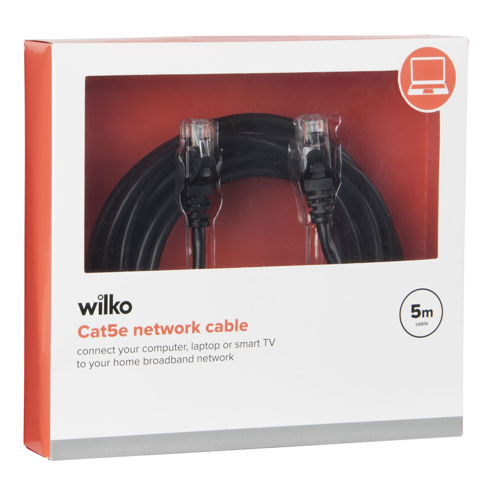Wilko 5m Cat5e Network Cable Image 2