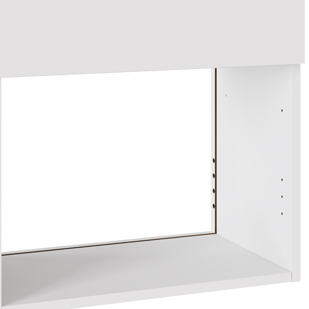 Kitchen Kit Slab Supergloss White Microwave Wall Unit 600mm Image 3