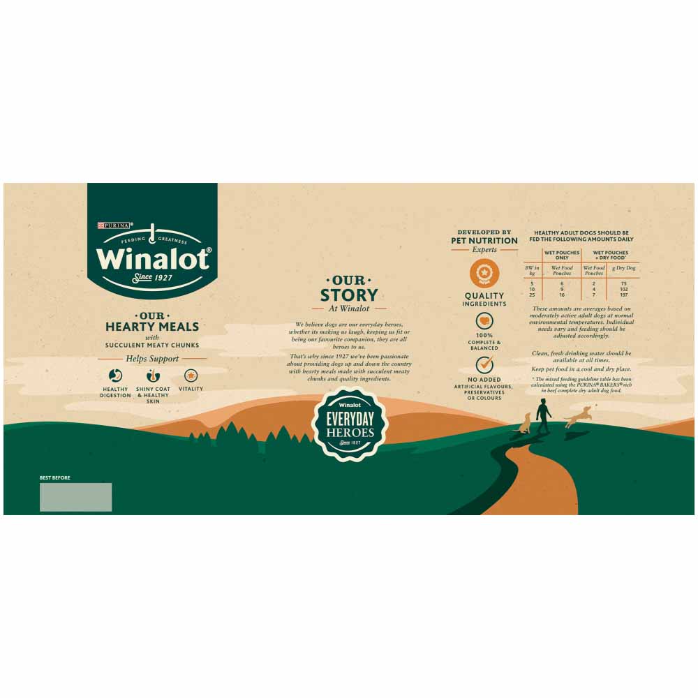 Winalot Sunday Dinner Mixed in Gravy Wet Dog Food 40 x 100g Image 4