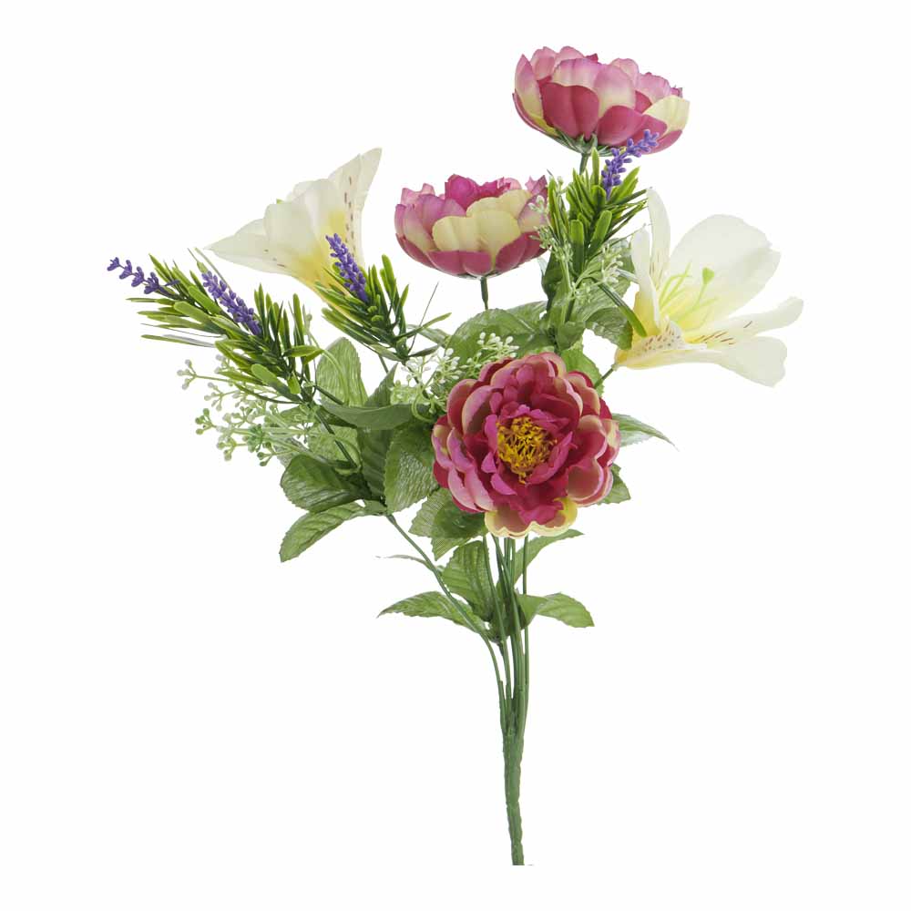Wilko Large Bunch Lily and Peony Mix Pink | Wilko
