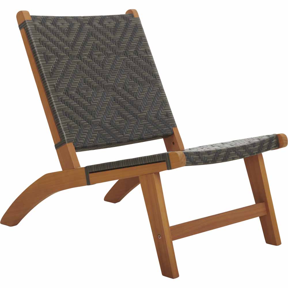 Wilko Eucalyptus And Woven Easy Chair Image 1