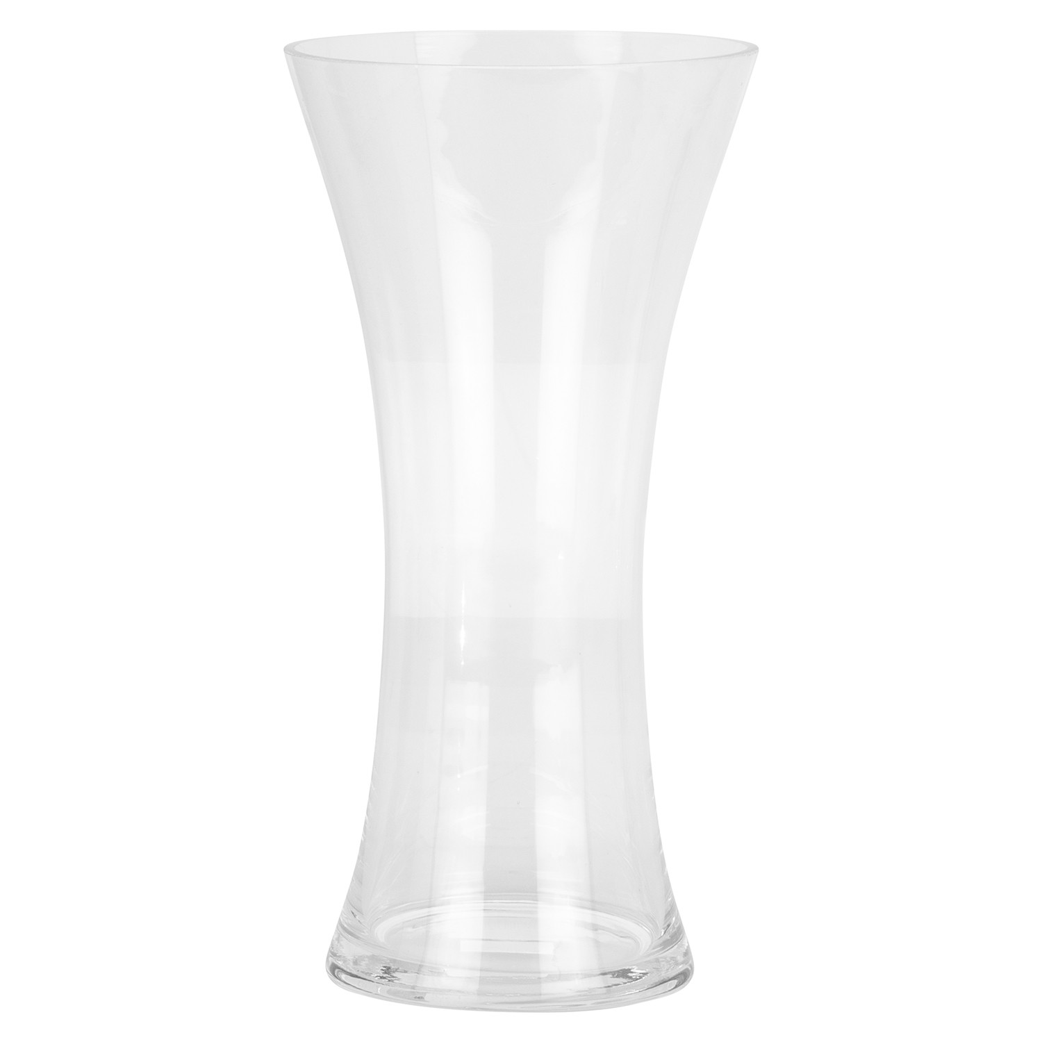 Clear Tapered Glass Vase Image 1
