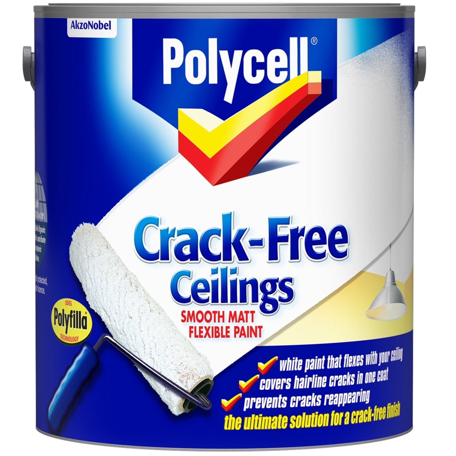 Polycell Crack Free Ceilings Matt - 2.5l Image