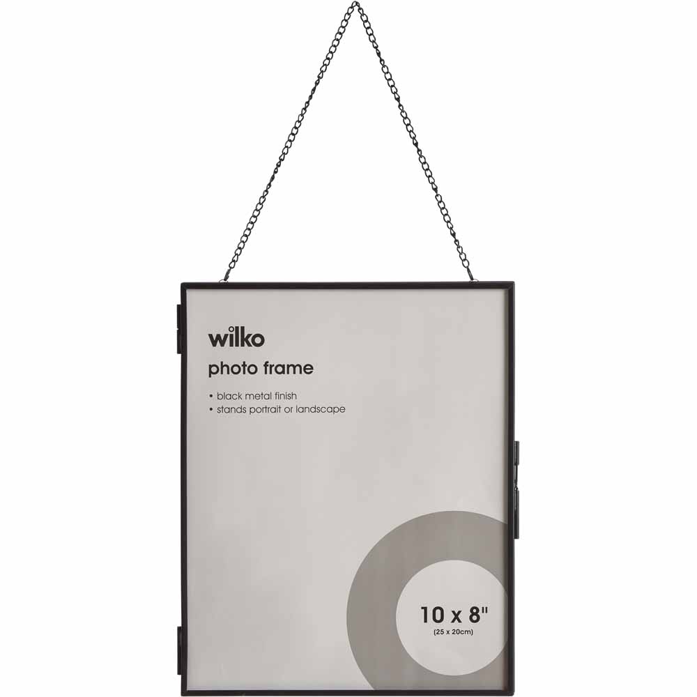 Wilko Black Metal Edge Frame 10 x 8 Inch Wilko