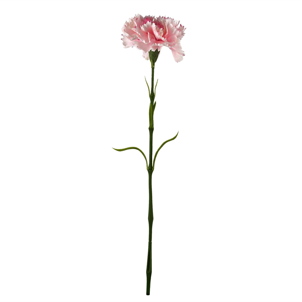 Leaf Pink Carnation Single Stem Artificial Flower 50cm 12 Pack Image 2