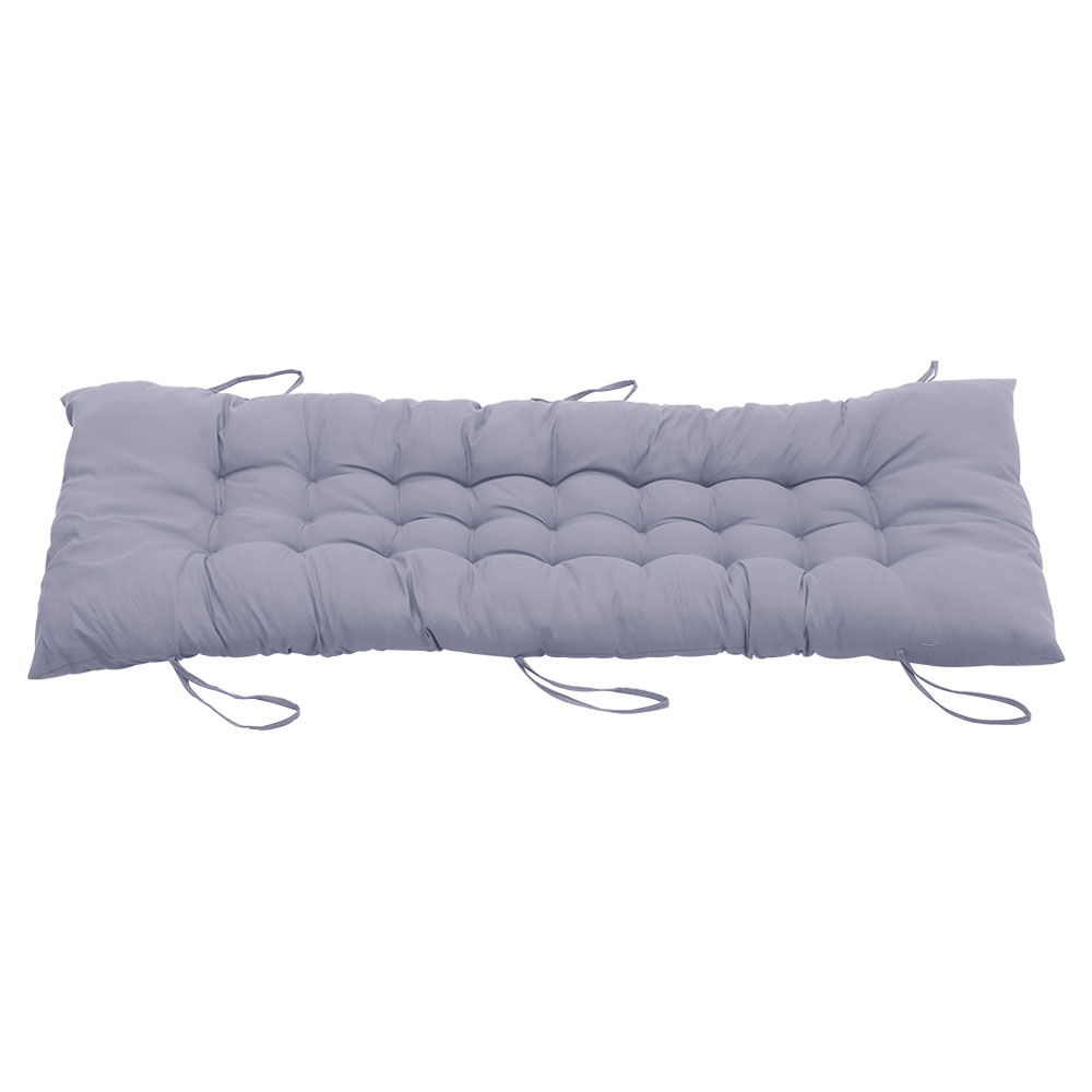 Living and Home Grey Thick Soft Lounge Chair Cushion 125 x 48cm Image 4