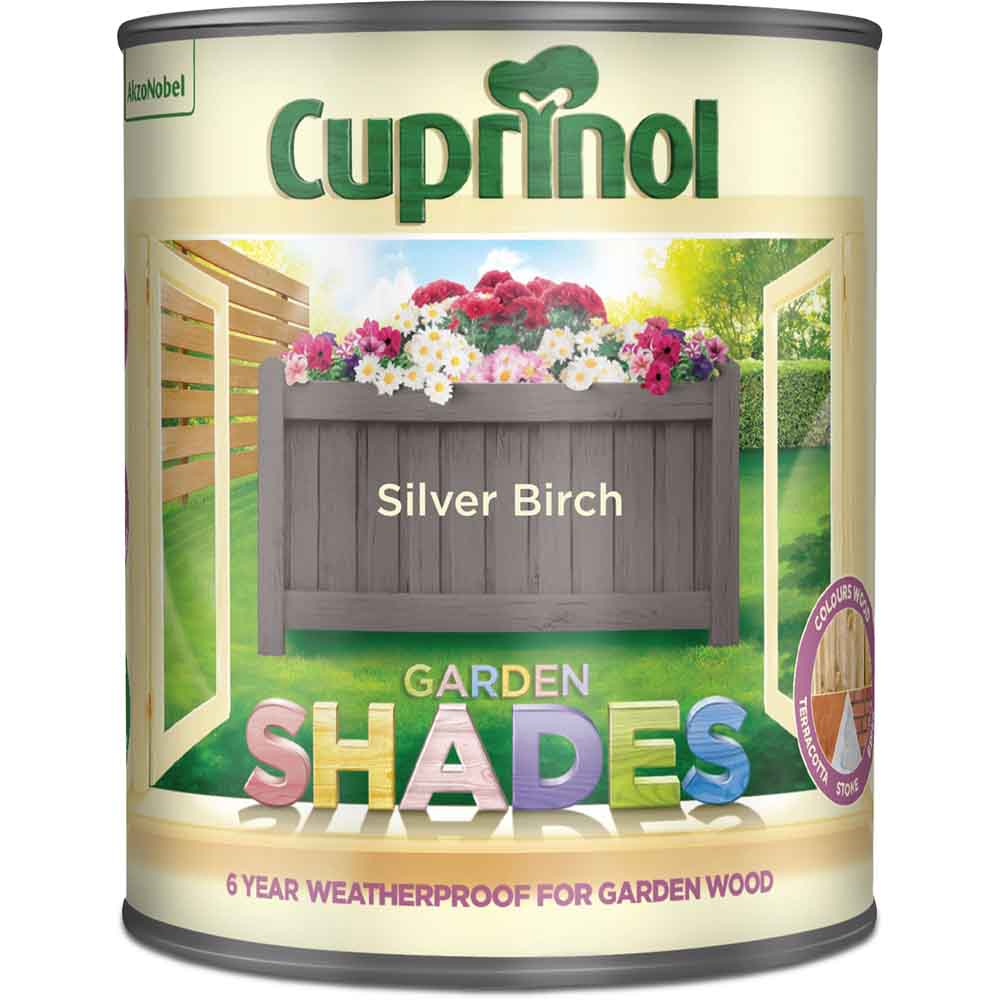 Cuprinol Garden Shades Silver Birch Exterior Paint 1L Image 2
