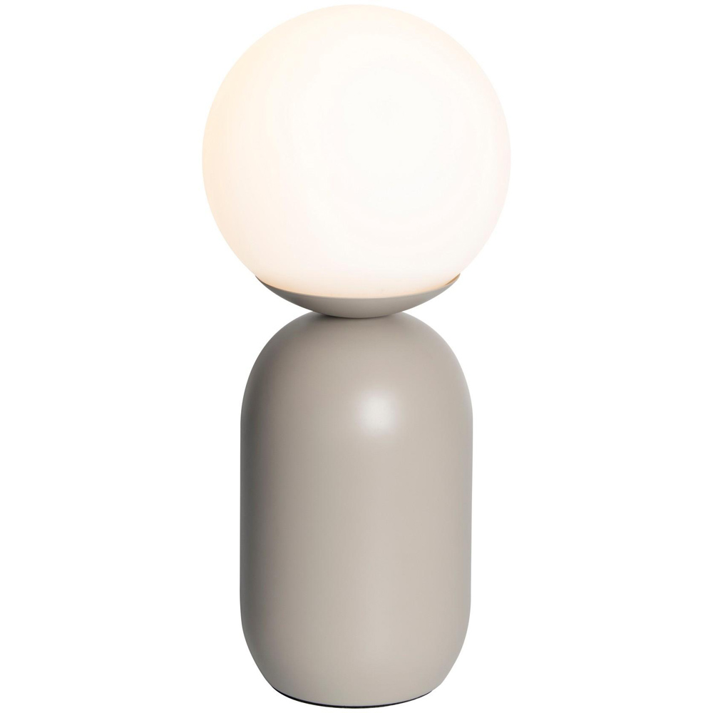 Nordlux Notti Grey Opal Glass Shade Table Lamp Image 4