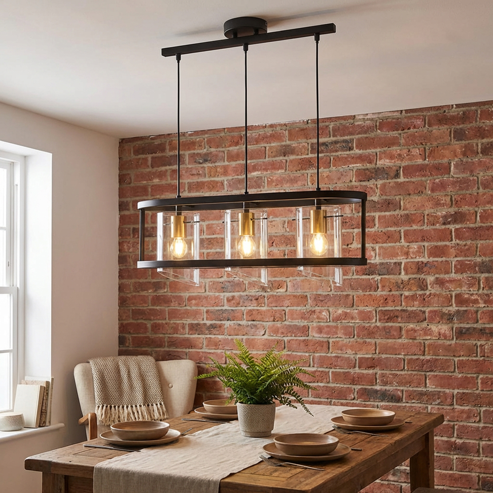 Paramount Black 3 Pendant Ceiling Light Image 4