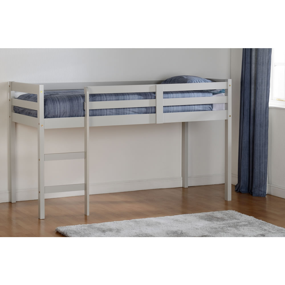 Panama Grey Mid Sleeper Single Bed Wilko