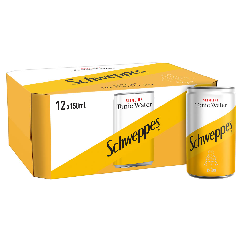 Schweppes Slimline Tonic 12 x 150ml Image 1