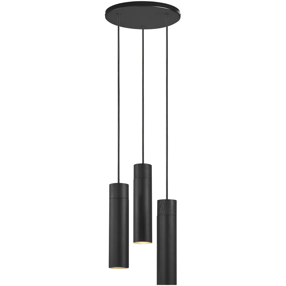 Nordlux Tilo 3-Spot Black Pendant Light Image 1
