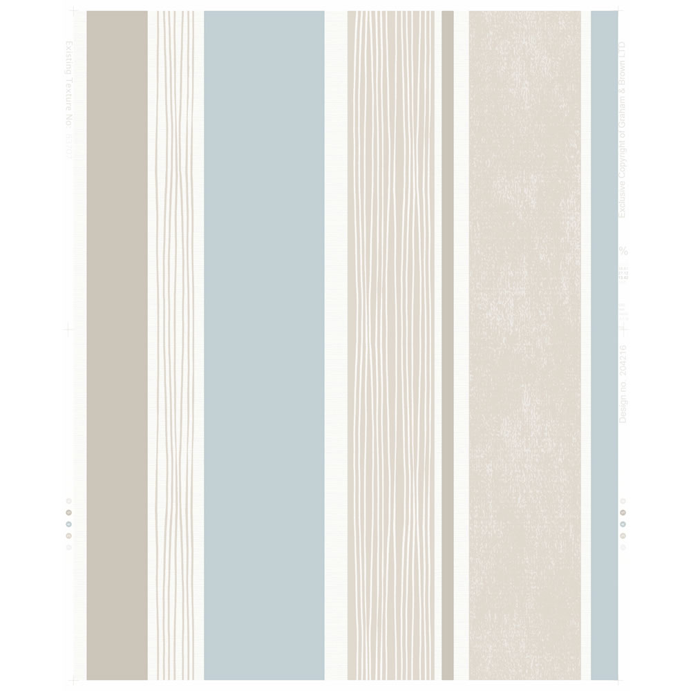 Wilko Jackson Stripe Duck Egg Wallpaper Image 1