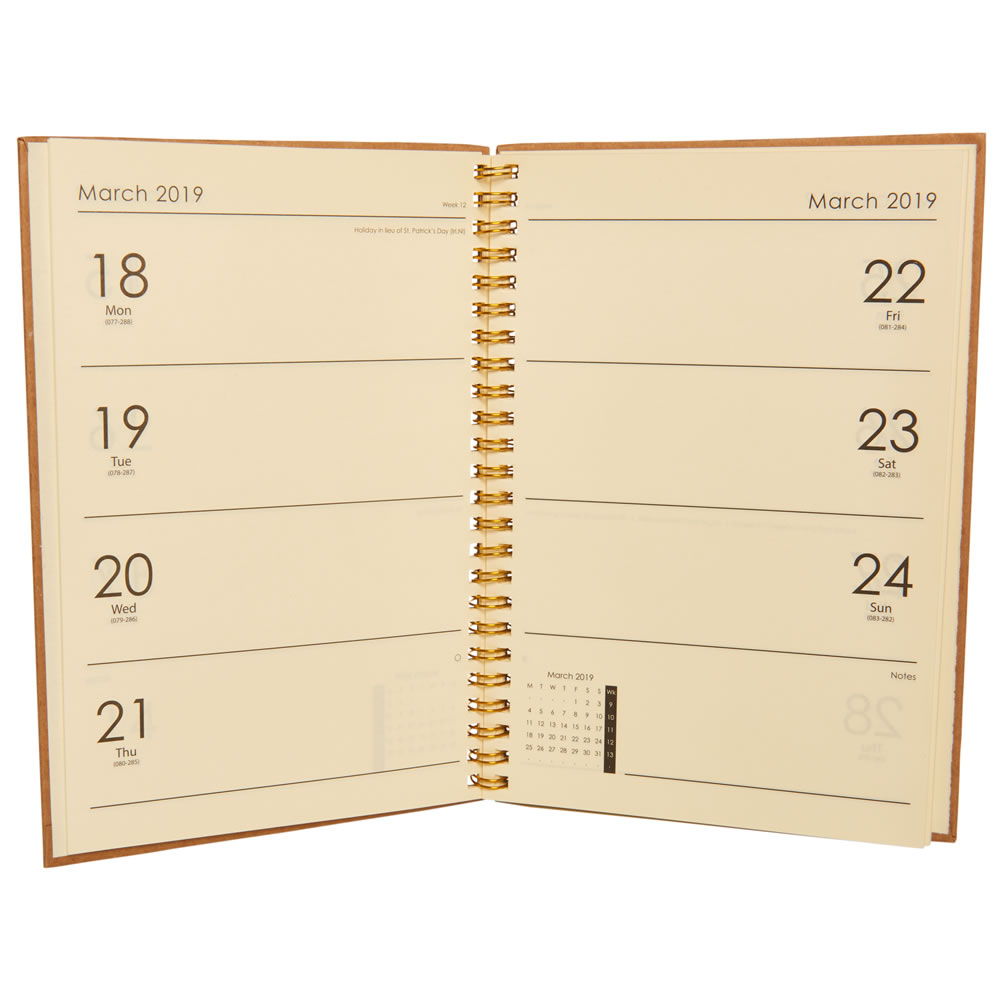 Wilko A5 Week To View Spiral Bound Craft Diary Wilko