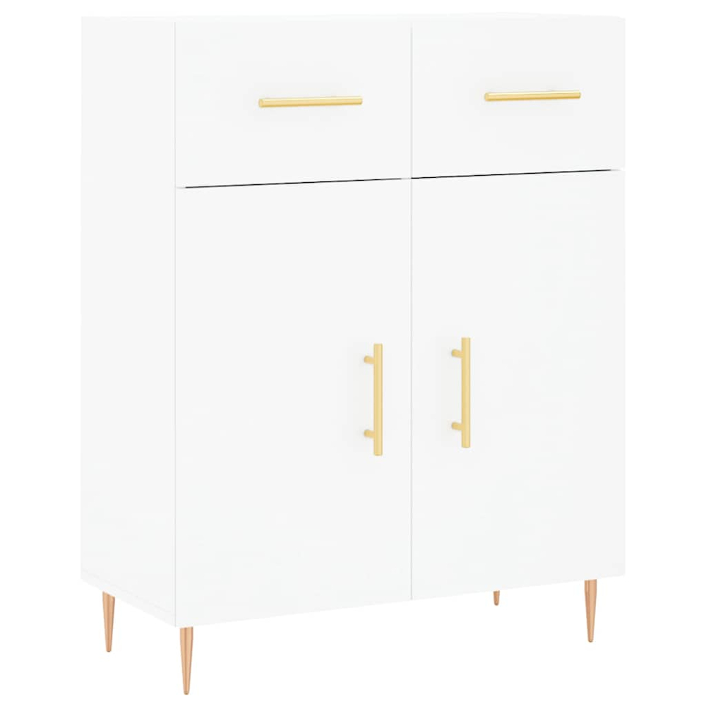 vidaXL 4 Door 2 Drawer White Highboard Image 7