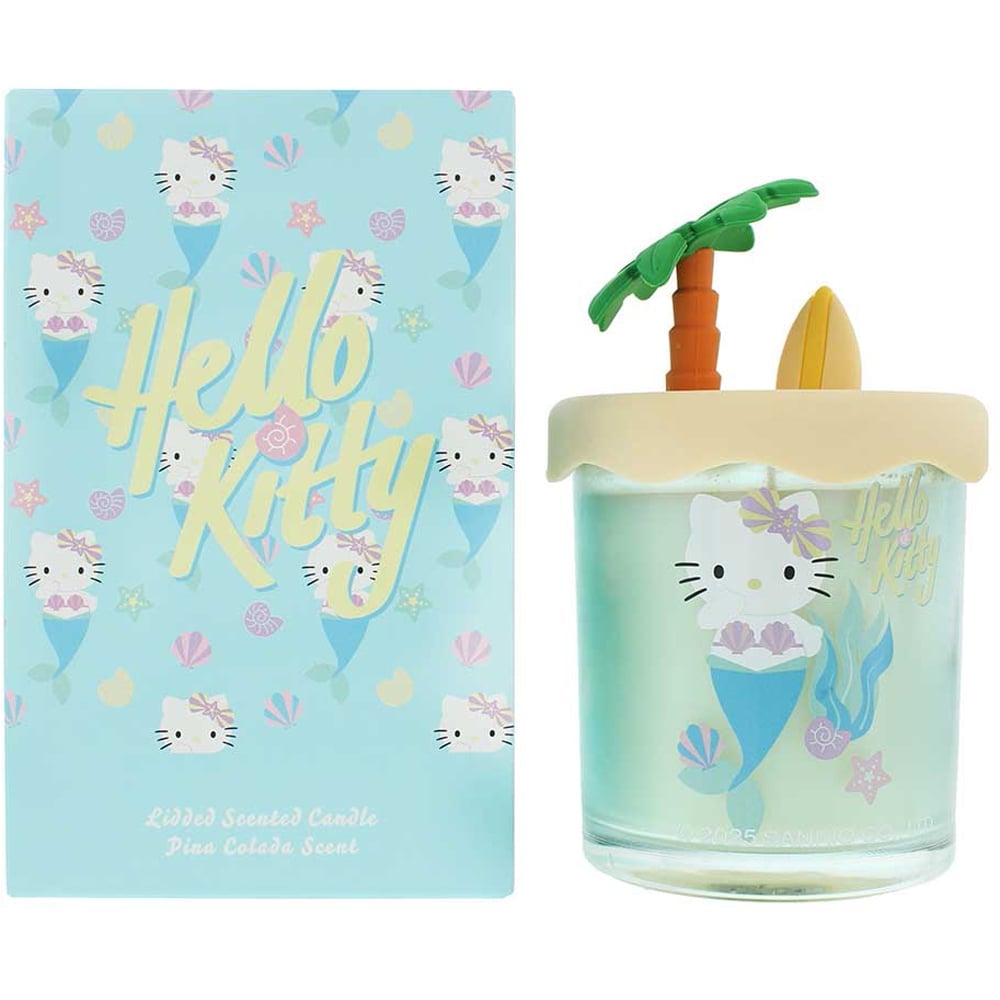 Hello Kitty Seasons Summer Pina Colada Candle with 3D Silicone Lid 206g Image 2