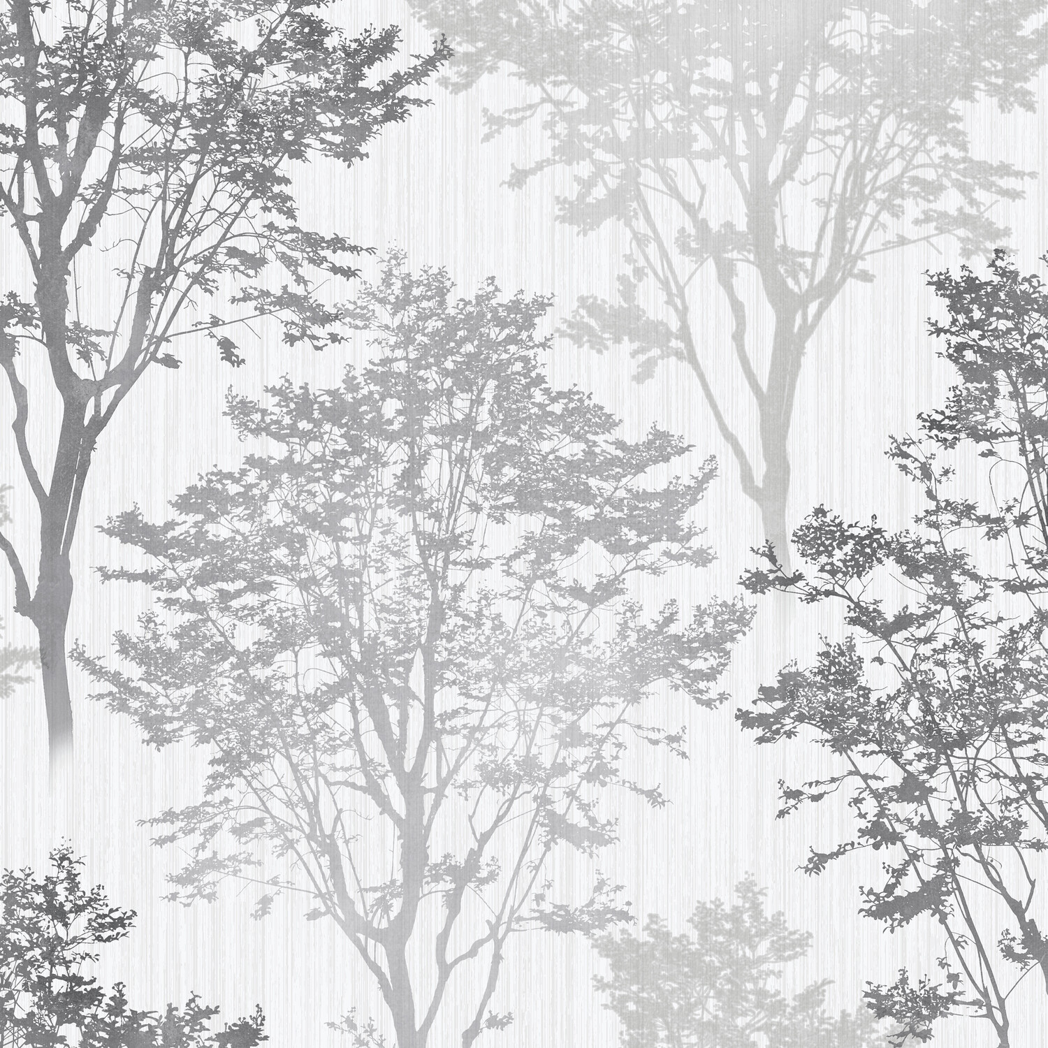 Wildwood Textured Wallpaper - Monochrome Image 1