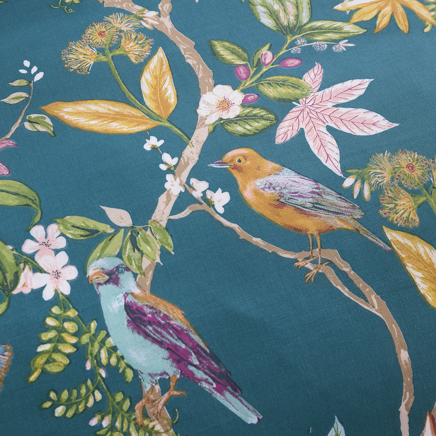 Botanical Birds Duvet Set Multicolour King Image 4