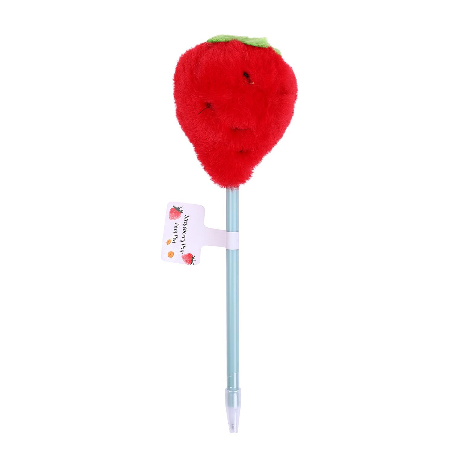 Strawberry Pom Pom Pen - Red Image