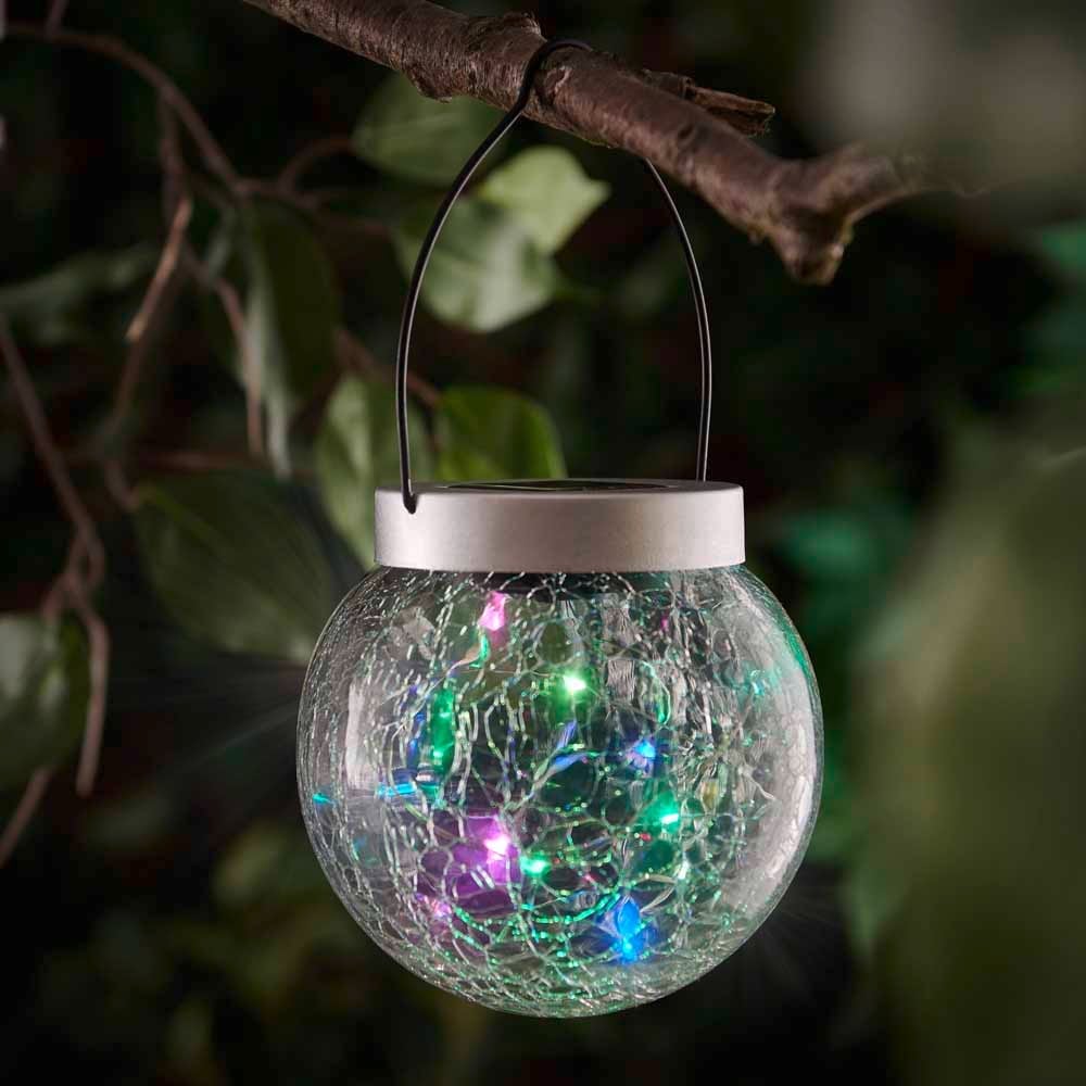Wilko 2-in-1 Crackle Glass Colour Changing Lights Image 7