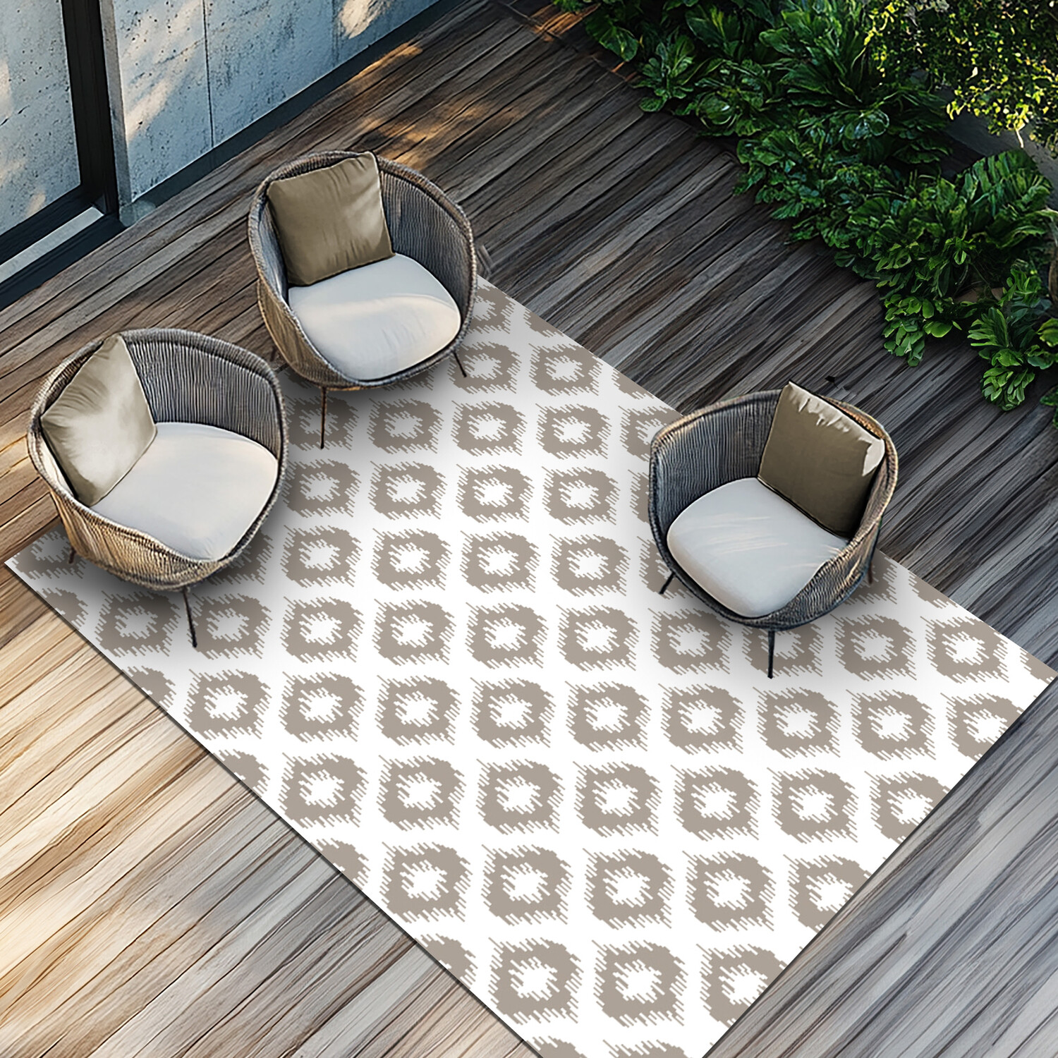Madrid Outdoor Rug - Taupe Image 1
