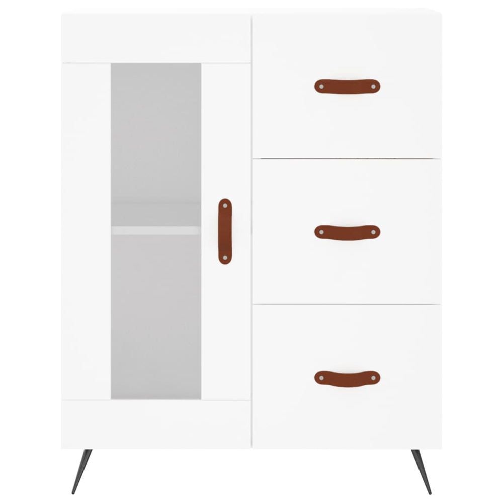 vidaXL 3 Door 3 Drawer White Highboard Image 8